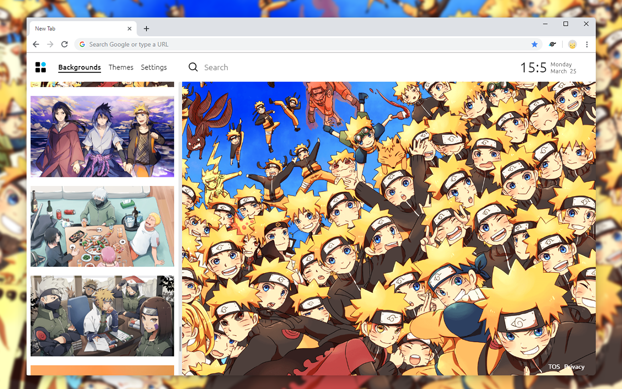 Naruto HD Wallpapers New tab